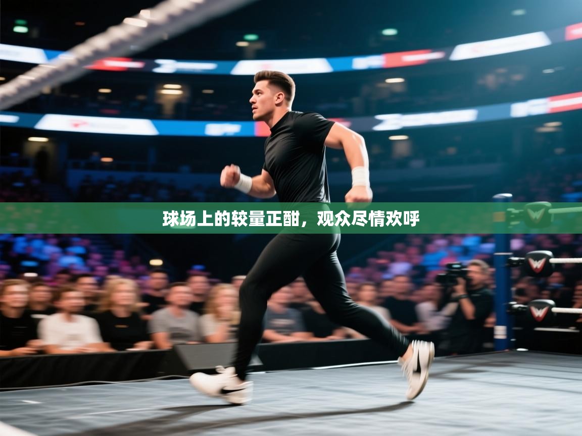 球场上的较量正酣，观众尽情欢呼